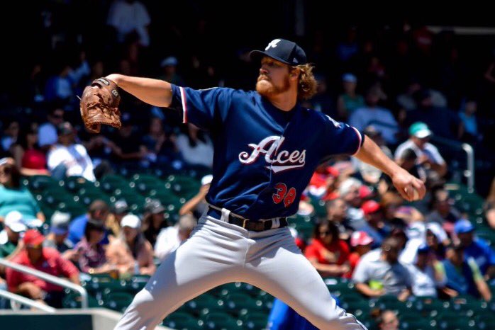 RenoAces_PR's tweet photo. ICYMI: 2016 @Aces reliever Adam Loewen signed a @MiLB deal with the @Rangers on Monday. https://t.co/7oqHnu89zL