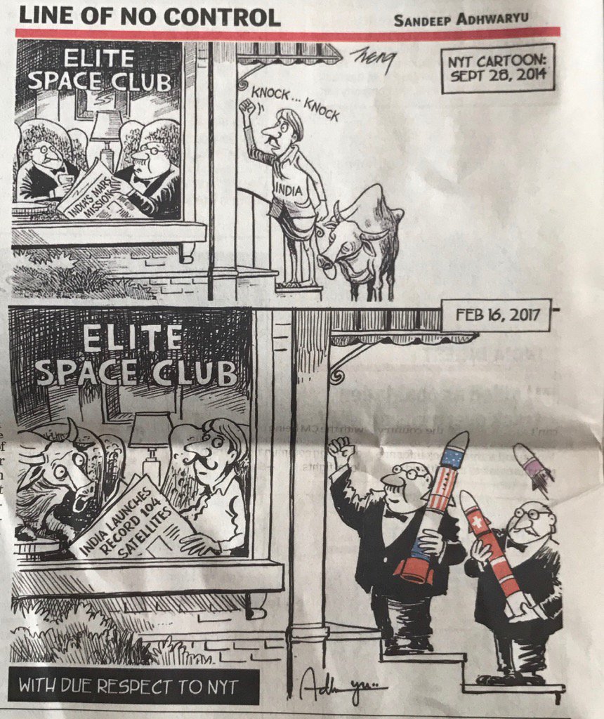 navmathur's tweet image. @isro Awesome!!!! Loved the line &quot; With Due Respect to NYT&quot; #IndiaSpaceProgram