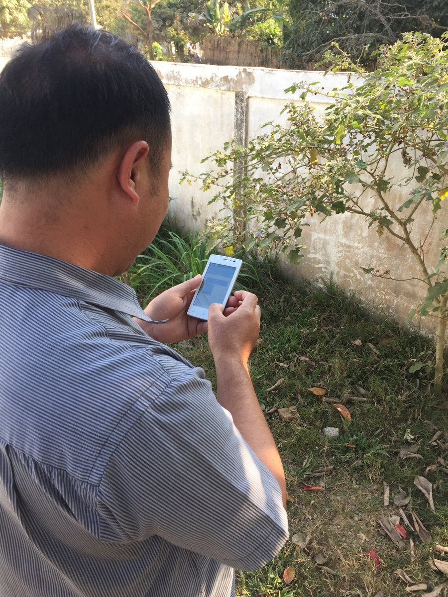 caschnu's tweet photo. Trainees creating reports during the Locust Module workshop in Nong Khiaw.  @mobile4D @capacity_lab @UniBremenForsch https://t.co/UCl2cV7uQH