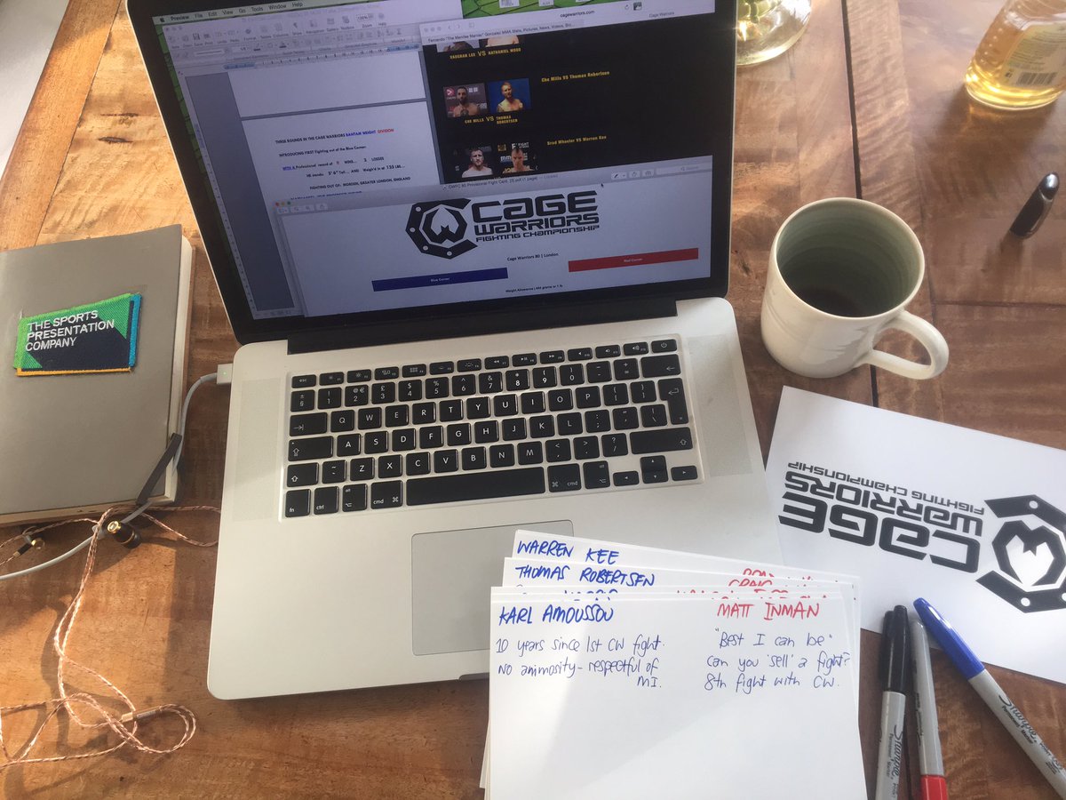 AndyFriedlander's tweet photo. Fail to prepare. Prepare to fail. Getting my shit straight for @mattinman86 vs @KarlAmoussou @CageWarriors #cwfc80 Come join us!! 👊🏼🥋🔥💥🥇 https://t.co/dtrWQoaXLM