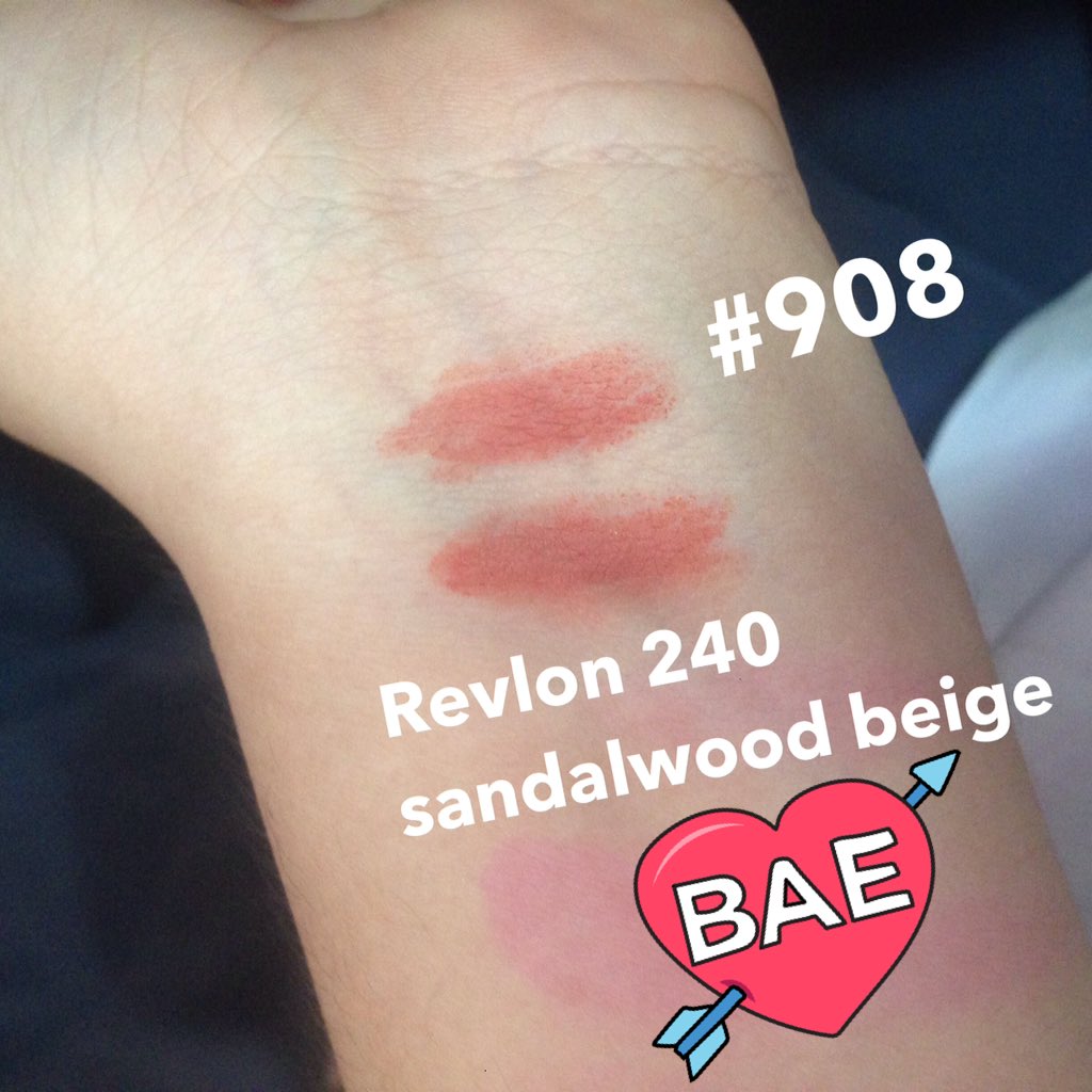 ladyfirsst's tweet photo. ดูกันเอาเองเหมือนแค่ไหน💘 กับ3ceเบอร์ฮิต 690vs180บาท💥 ต่างกันแค่เนื้อ revlonจะเป็นเนื้อครีมใครสนราคาไหนไปดู😉 #HowtoPerfect https://t.co/2BHzZR9UD5