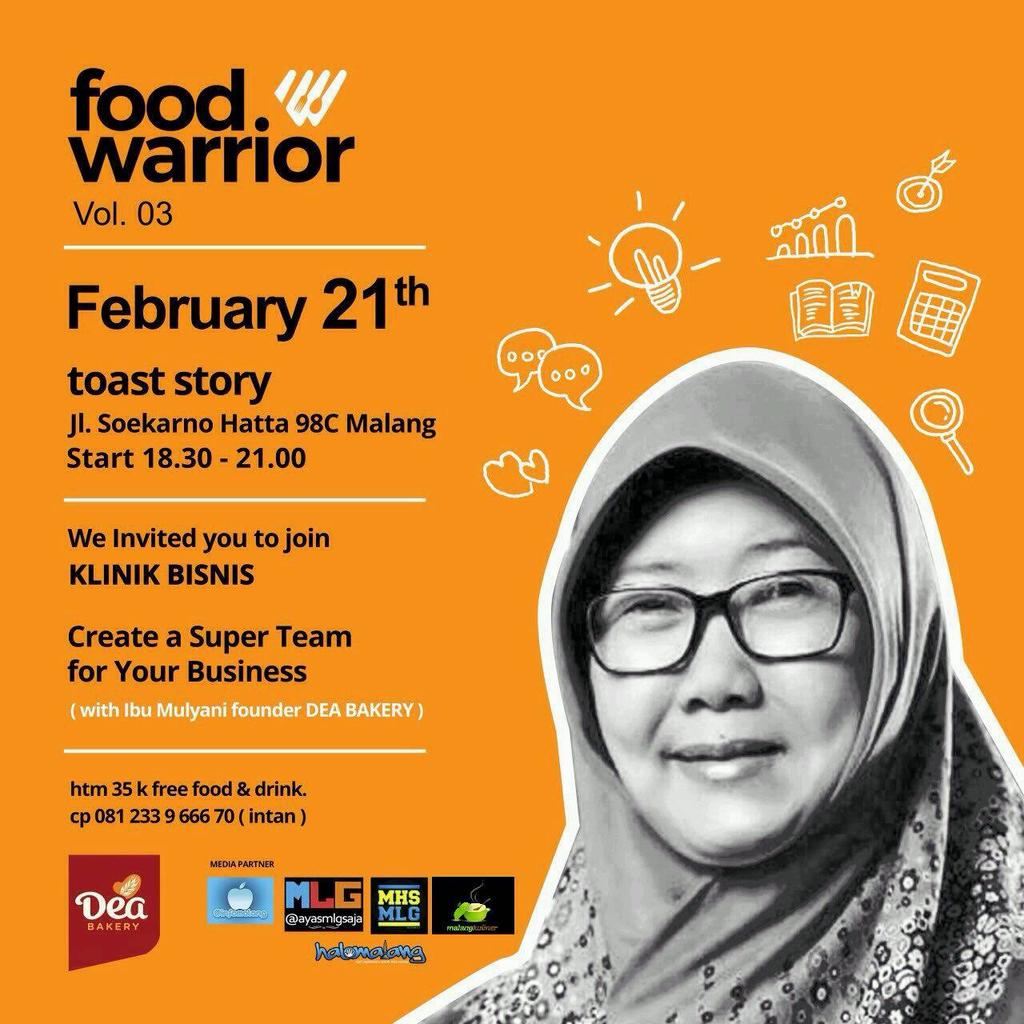 21 Februari 2017
@toaststory Jl. Soekarno Hatta 98c Malang