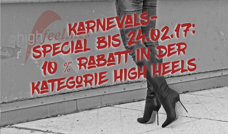highfeelings's tweet photo. Karnevals-Special bis 24.02.2017 - 10% Rabatt auf #HighHeels
https://t.co/HktMoaltay https://t.co/QbrYptrPsm