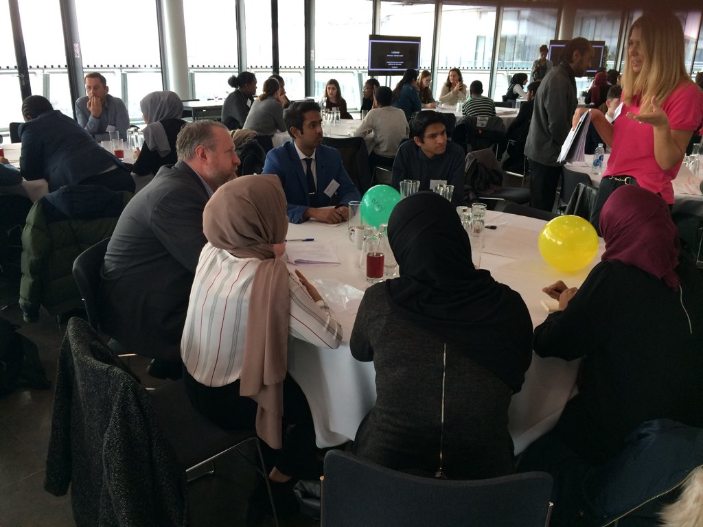 WorkspaceGroup's tweet photo. The #InspiresMe2017 teams sit down to discuss &amp; challenge the issues they experience in London &amp; how to make our capital a better place. https://t.co/o9xkRHCF00