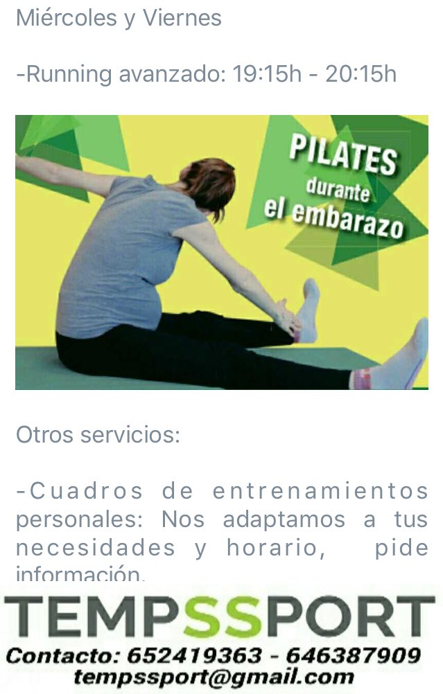TempssportCB's tweet photo. Nuestros servicios: #Tempssport #Cheste #Valencia #Sport #Deporte #Salud #Healthy #Pilates #terceraedad https://t.co/lJqZn1hsBB