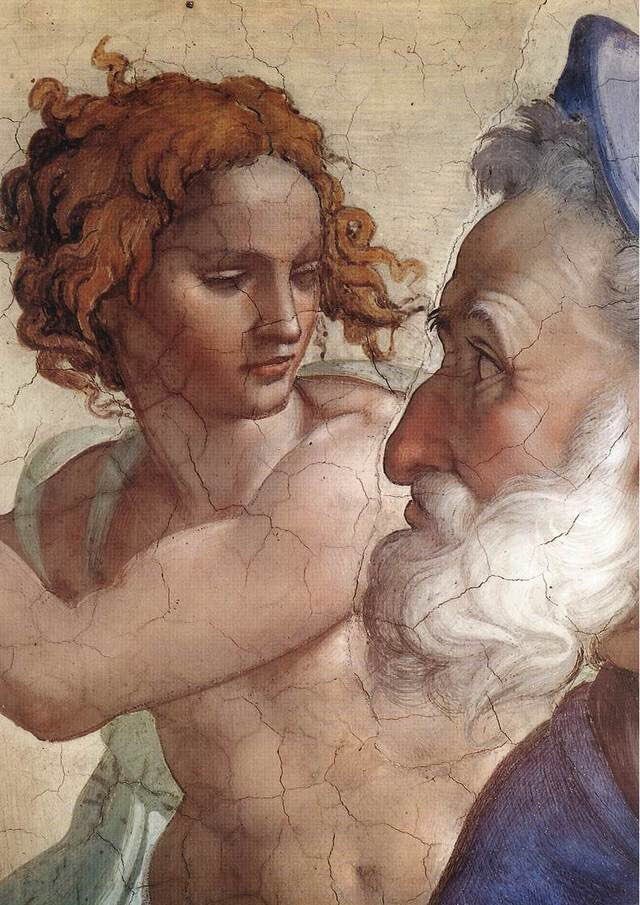 Αντιγόνη (@ipnotic) on Twitter photo Prophet Ezekiel (detail) Sistine Chapel Ceiling #michelangelo Prophet Ezekiel (detail) Sistine Chapel Ceiling #michelangelo