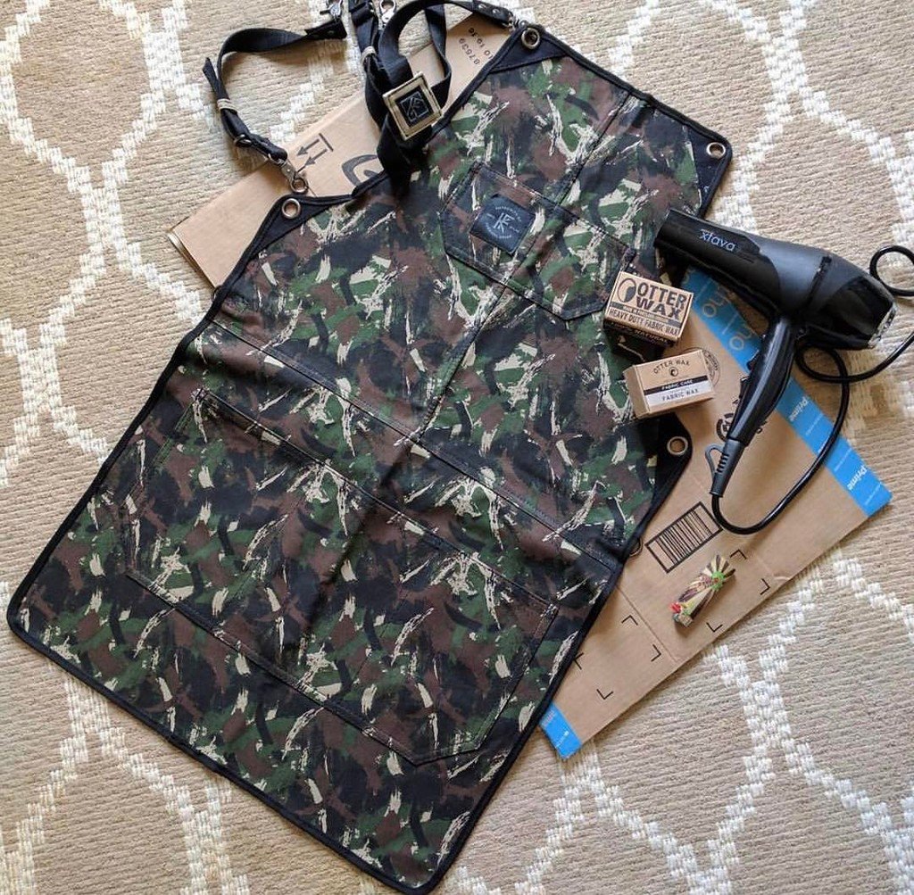 KnifeFlag's tweet photo. //The Brush Camo Core apron with softhand printed custom brushed camo pattern. Big thanks to @pdadpoursdrinks for t… https://t.co/x6OjZ1y7oJ