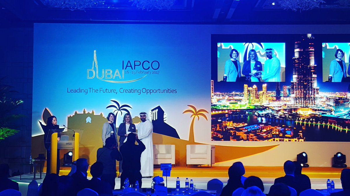ConferencePart's tweet photo. .@Nickycpl collecting @iapco driving excellence client award for ESOF2016 @IAPCO_2017 #eventprofs https://t.co/j9lgFw1AXn