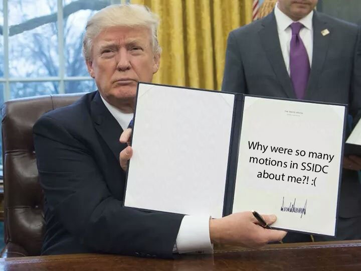 confessionssidc's tweet photo. Trump trump motions. -#SSIDC2017 https://t.co/OSOD6UyHHX