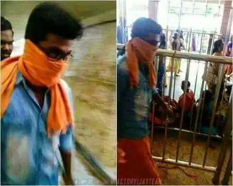 SmartMa87733688's tweet photo. #vijay anna during temple visit #recetly https://t.co/Aogu179C88
