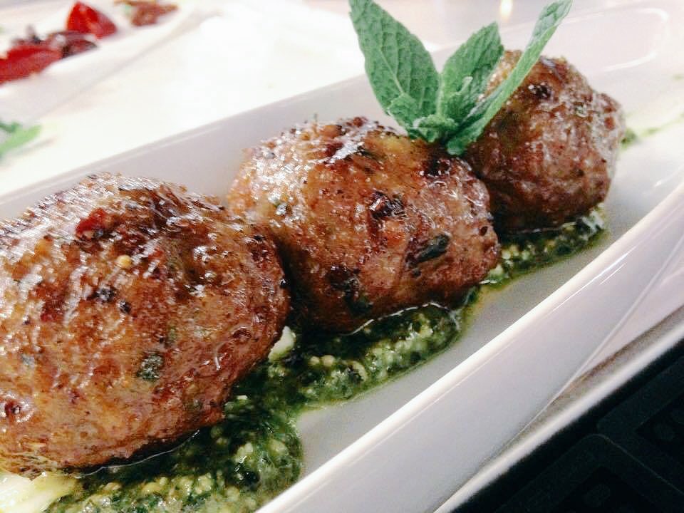 Lamb Meatballs... you complete me! #lamb #Mint #pesto #grill