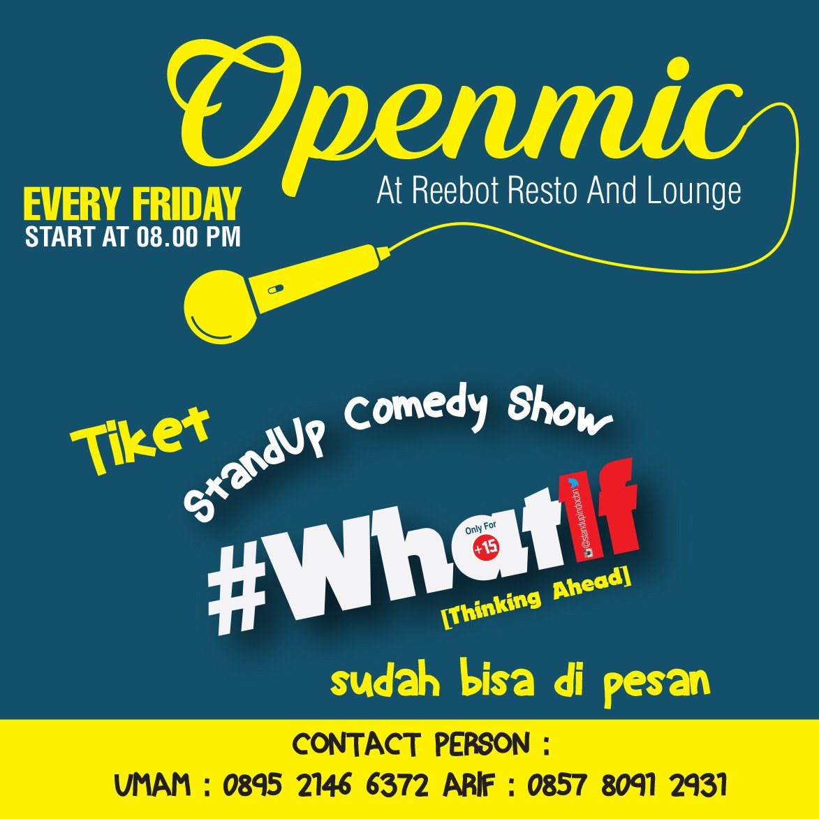 odiiajalah's tweet photo. Nanti malem ada #OpenMicCBN @standupindocbn nih, mantap!! 🙌🙌🙌
Ga sabar pengen seru-seruan bareng @standupindocbn..!🏃🏃 https://t.co/3BjyBmzTdk
