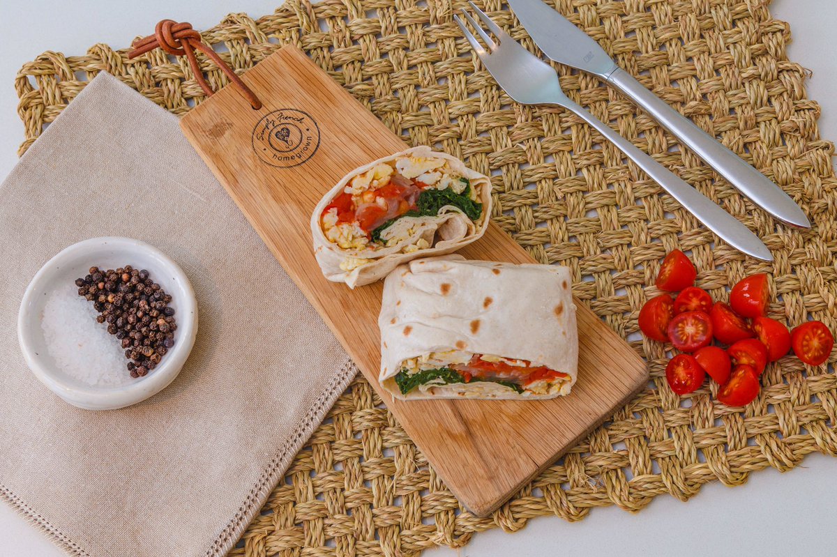 PreppedKitchen's tweet image. Breakfast Wrap today! #prepped_kitchen 💥 Order online at preppedkitchen.co.za