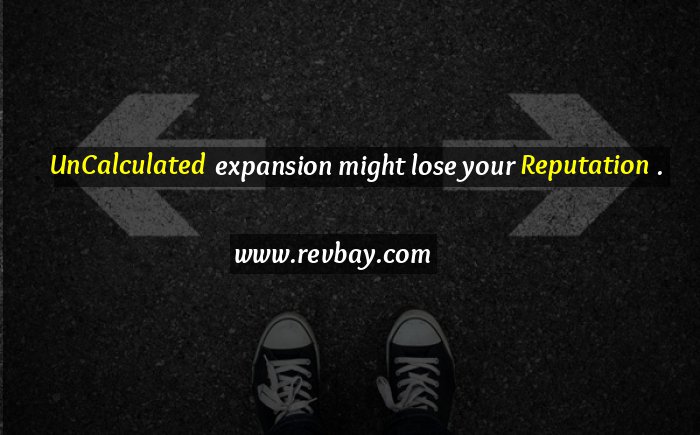 UnCalculated  expansion might lose your reputation. > revbay.com/gallery/revbay…