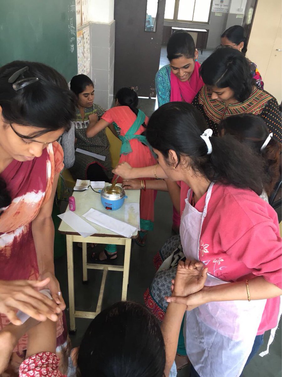 ANIMEDHTrust's tweet photo. Delightful ACTivity in progress as our 'special' students - PWDs( persons with disability) train in the beautician... https://t.co/T8snYjW7HP