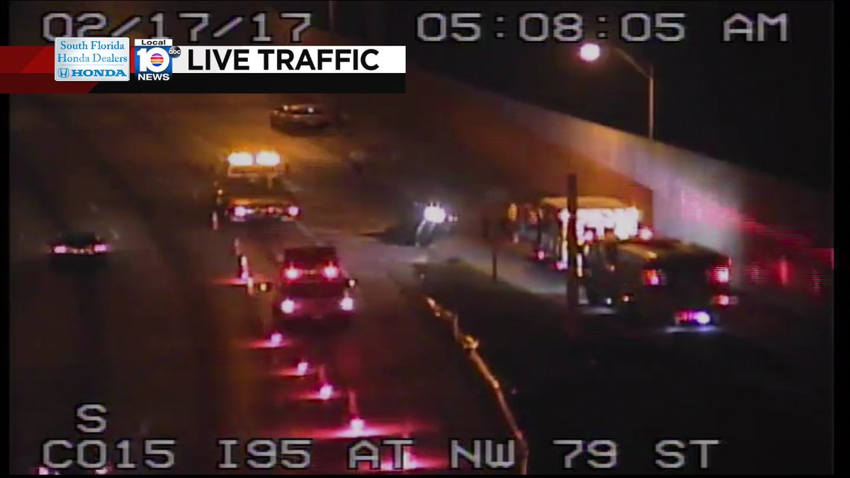 Crash on I-95 SB at NW 79th St #traffic https://t.co/xMFXGMCBkF