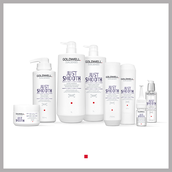 GOLDWELLITALY's tweet photo. I nostri nuovi eroi: #Dualsenses #JustSmooth è pronto a domare i capelli ribelli e crespi all'istante.

#goldwell https://t.co/SGSaWxUX5y