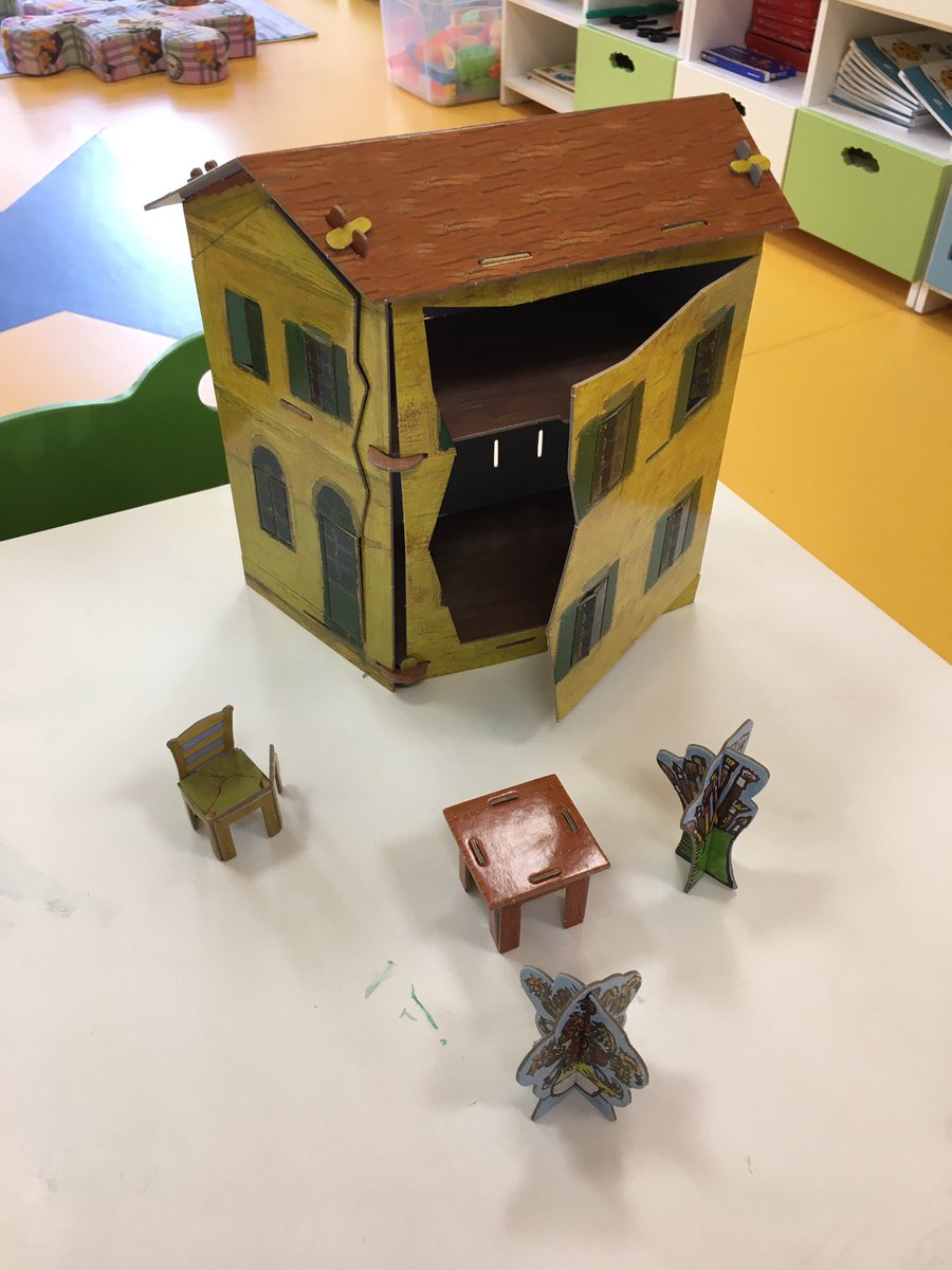 AydoganSema's tweet photo. ''Vincent Van Gogh'' evlerini tasarlıyoruz. #Kindergarten @nilcicek @yucelyucel_ @gokhank28 @brctknc @BuketAdiguler @hsret1305 https://t.co/RH1XI1KWXe
