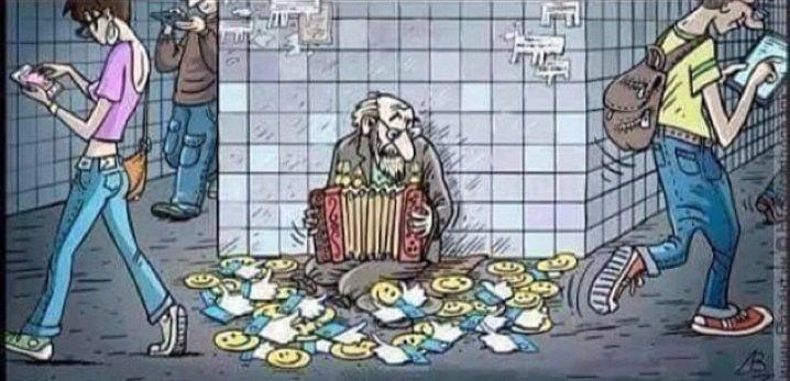 Ramai2 kita menunduk pada layar
Pemuda mengkritik tanpa membaca
Guru berteori tanpa menginjak bumi
Arus menggerus akar tradisi