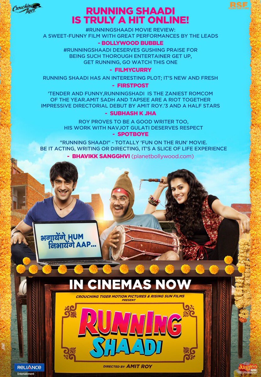 #RunningShaadi is truly a HIT online!
Here's are some heartwarming reviews.