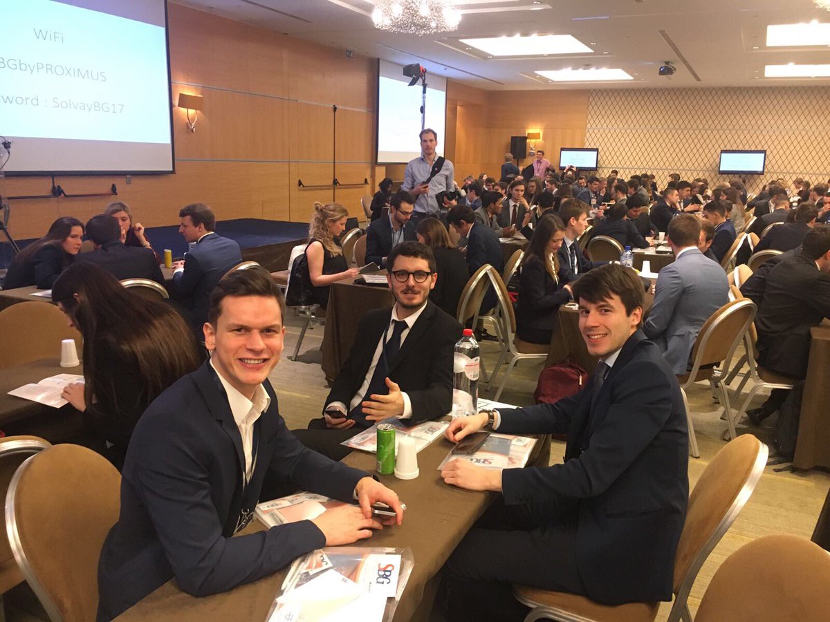 PierreThomee's tweet photo. Let's get ready to rumble ! #SBG17 @SolvayAM #AMISM @SolvayEDU @SolvayBusiness https://t.co/sLAYTOj4rL