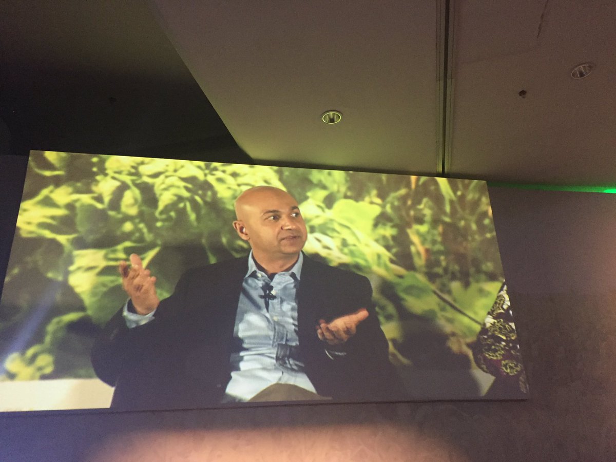 #FaroukJiwa from #FarmShop discussing on how the youth is vital in #ag &amp; investing in them is the best to do. #YAW2017 <a href="/MastercardFdn/">Mastercard Foundation</a>