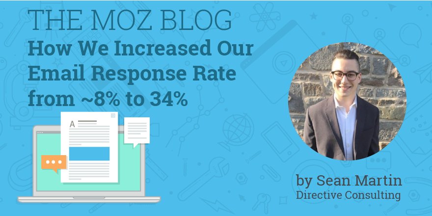 Tom_Greener's tweet photo. How We Increased Our Email Response Rate from ~8% to 34% https://t.co/SKoUSQTOTX #SEO https://t.co/gvo0DnUWCX
