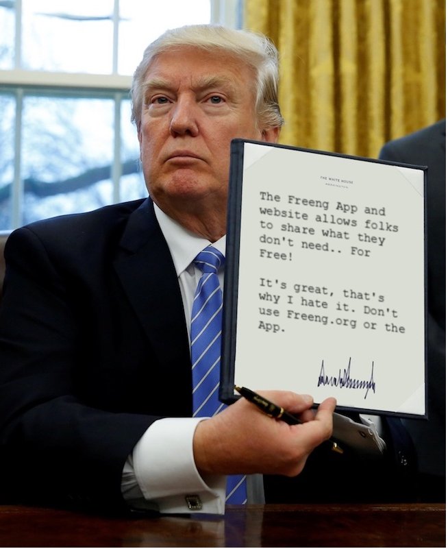 care2reuse's tweet photo. The Freeng App is awful, there's no money in it! Don't use the website either.. #Trump #Alternativefacts #Freeng https://t.co/Alwc6o9JRf