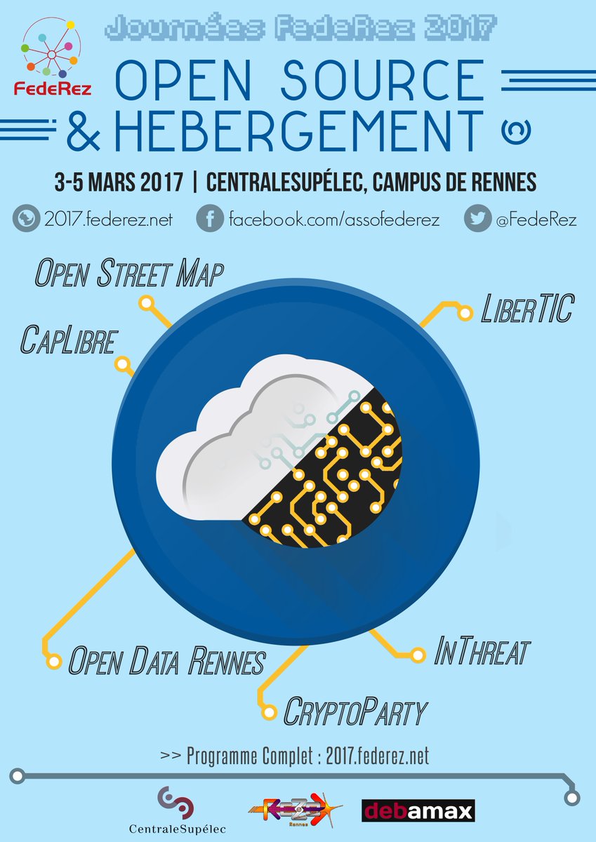 FedeRez's tweet image. L&apos;affiche des journées 2017 !