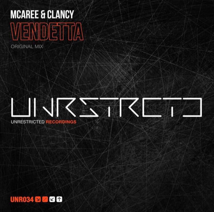 McAreeAndClancy's tweet photo. Coming to you on the 27th of February on @UNRSTRCTDRec ... VENDETTA #trancefamily #Tranceland #tranceaddict #blackholerecordings https://t.co/QfzgYafMrz