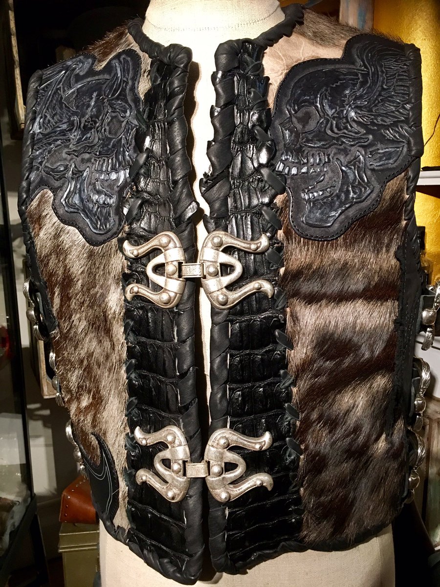 handmade leather vest
