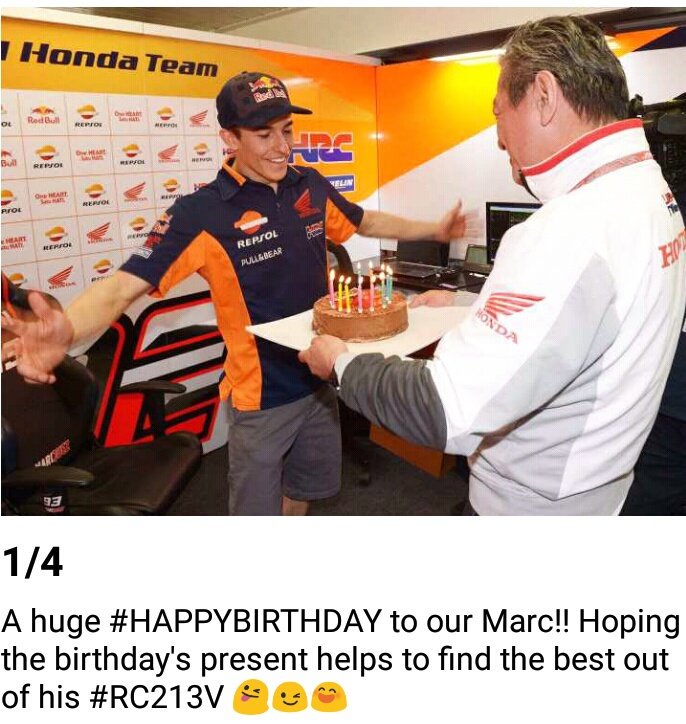  Happy birthday   Marc Marquez  