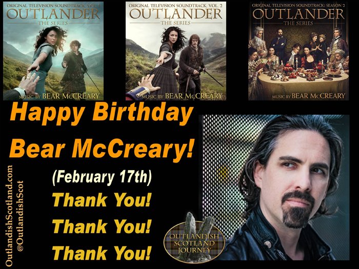 Happy Birthday to Bear McCreary Bless You, for our music! 