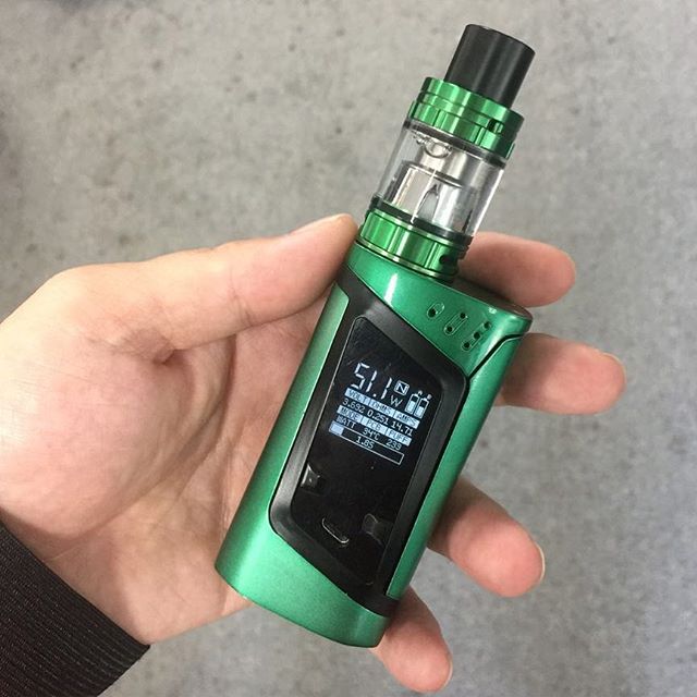 My Today Vape! Green/Black Alien with Green Big Baby, Follow us to go green  vape! #alienkit #smokalien