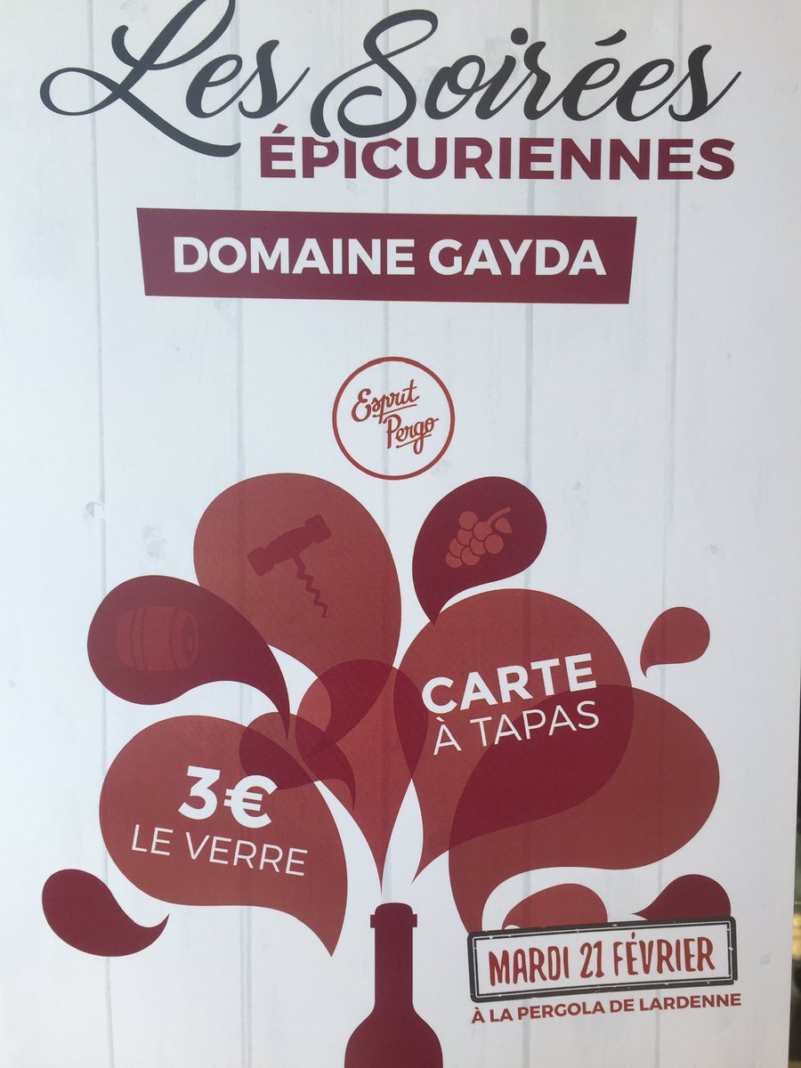 Début des soirées Épicuriennes à <a href="/PergolaRestos/">Pergola Restos</a> Lardenne mardi 21.