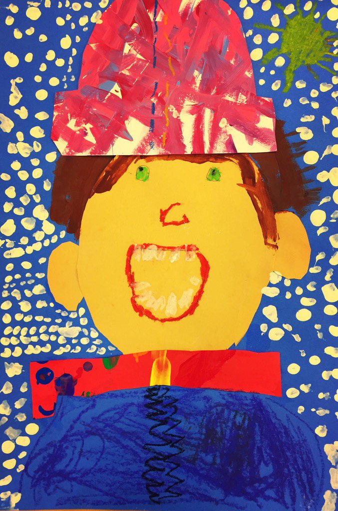 Can't wait to share these Kindy Self Portraits! Come see them at our K-2 art show March 2! 😍#sp109