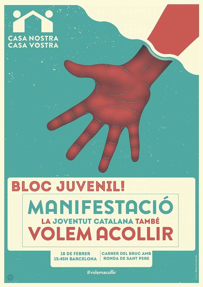 cnjcat_'s tweet photo. Volem que Catalunya sigui una terra d'acollida inclusiva i integradora! Demà totes al bloc juvenil!  #VolemAcollir https://t.co/w3LWxLqhnT https://t.co/rozJxF1Db8