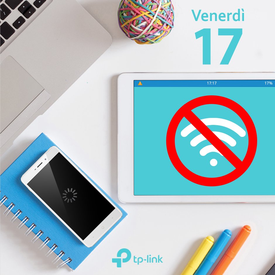 La cosa più spaventosa di un #Venerdì17? Restare senza #WIFI!
Ma con #TPLink la tua #connessione sarà stabile e sicura anche oggi