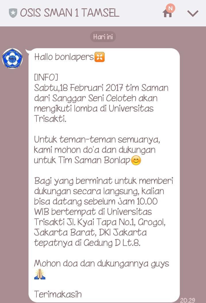 OSIS SMAN 1 Tamsel tweet media