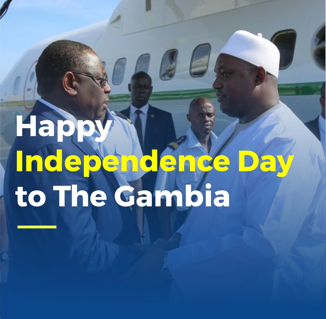 Macky_Sall's tweet photo. It is with satisfaction that I take part in the Independence Day of The #Gambia as a special guest of honor. https://t.co/ZB8eal3jiO