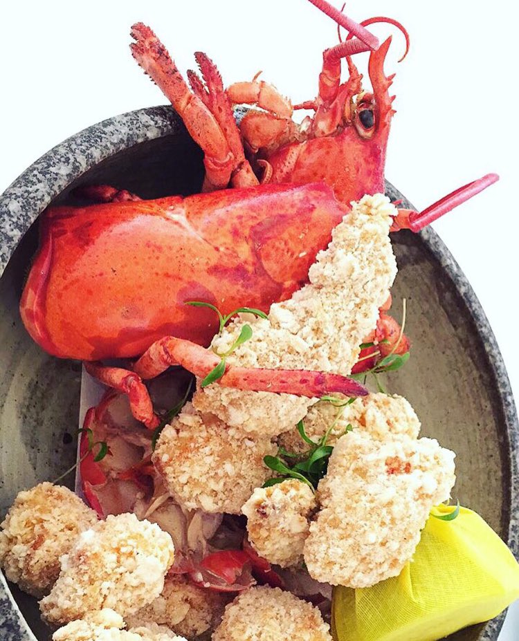 What would you pair this delicious fried lobster  from <a href="/CoveBeachDubai/">COVE BEACH DUBAI</a> with? #ExploreLeClos