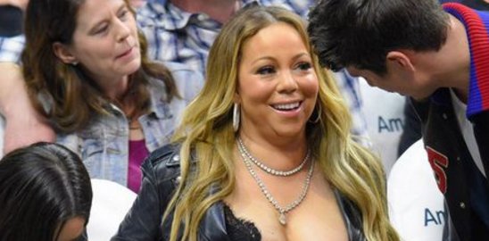 Mariah Carey suffers an embarrassing nip-slip on date with boyfriend ...