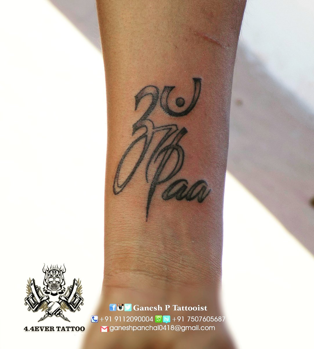 47 Tattoo On Hand Maa Papa Top Style