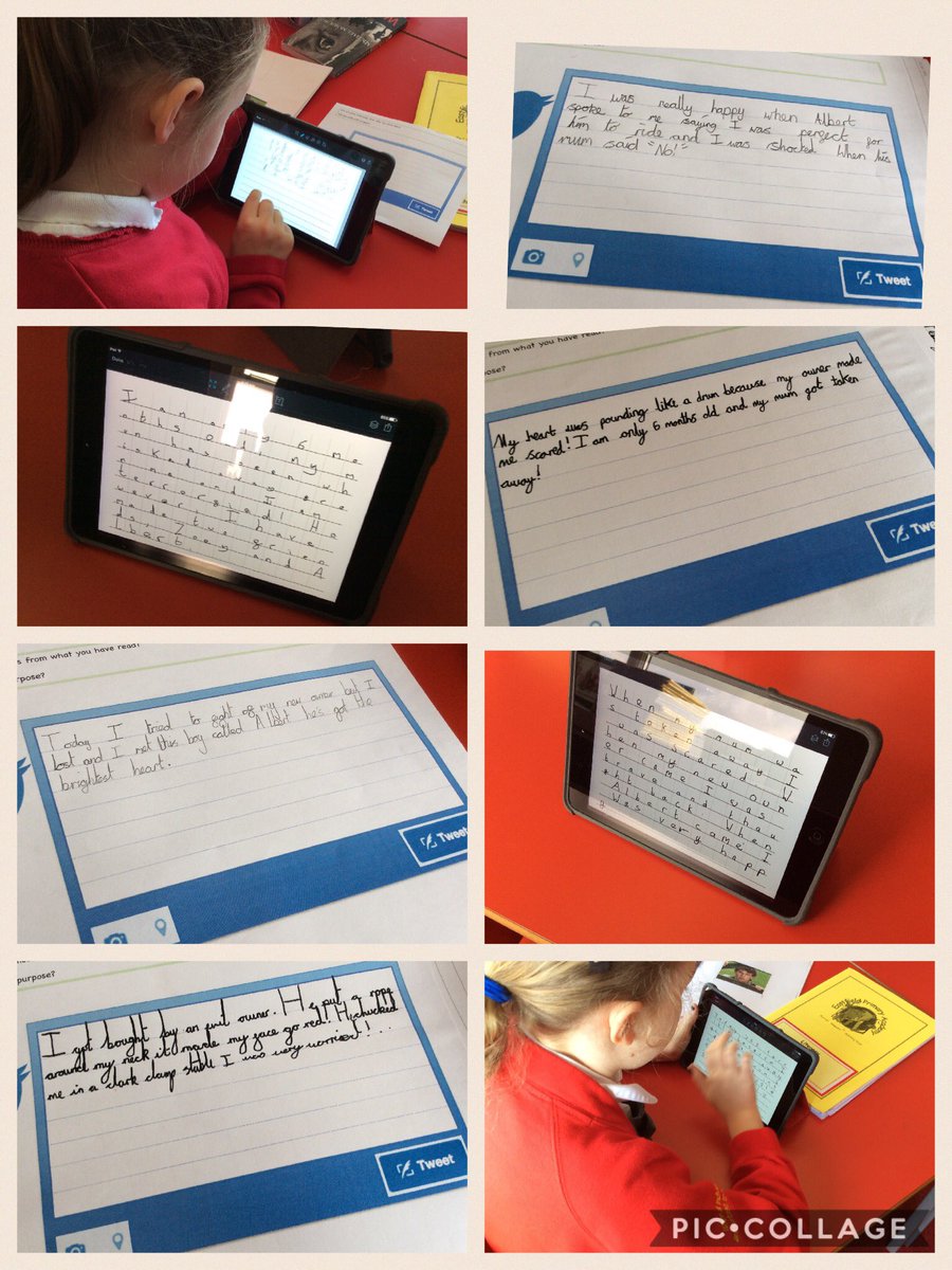 EPA_PanthersY4's tweet photo. Writing in role... tweeting as though we are Joey! @EastfieldPri #WarHorse #powerofreading #inference #understanding https://t.co/vi9fjFO9a4