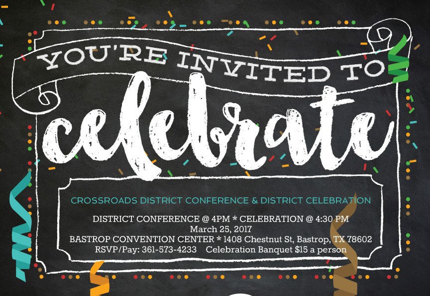 fumcbastrop's tweet photo. Be sure to register for the District Conference &amp; Celebration 2017. See you there! https://t.co/XMFiGzWwbK #Bastrop #events https://t.co/qcH8N6mTqk