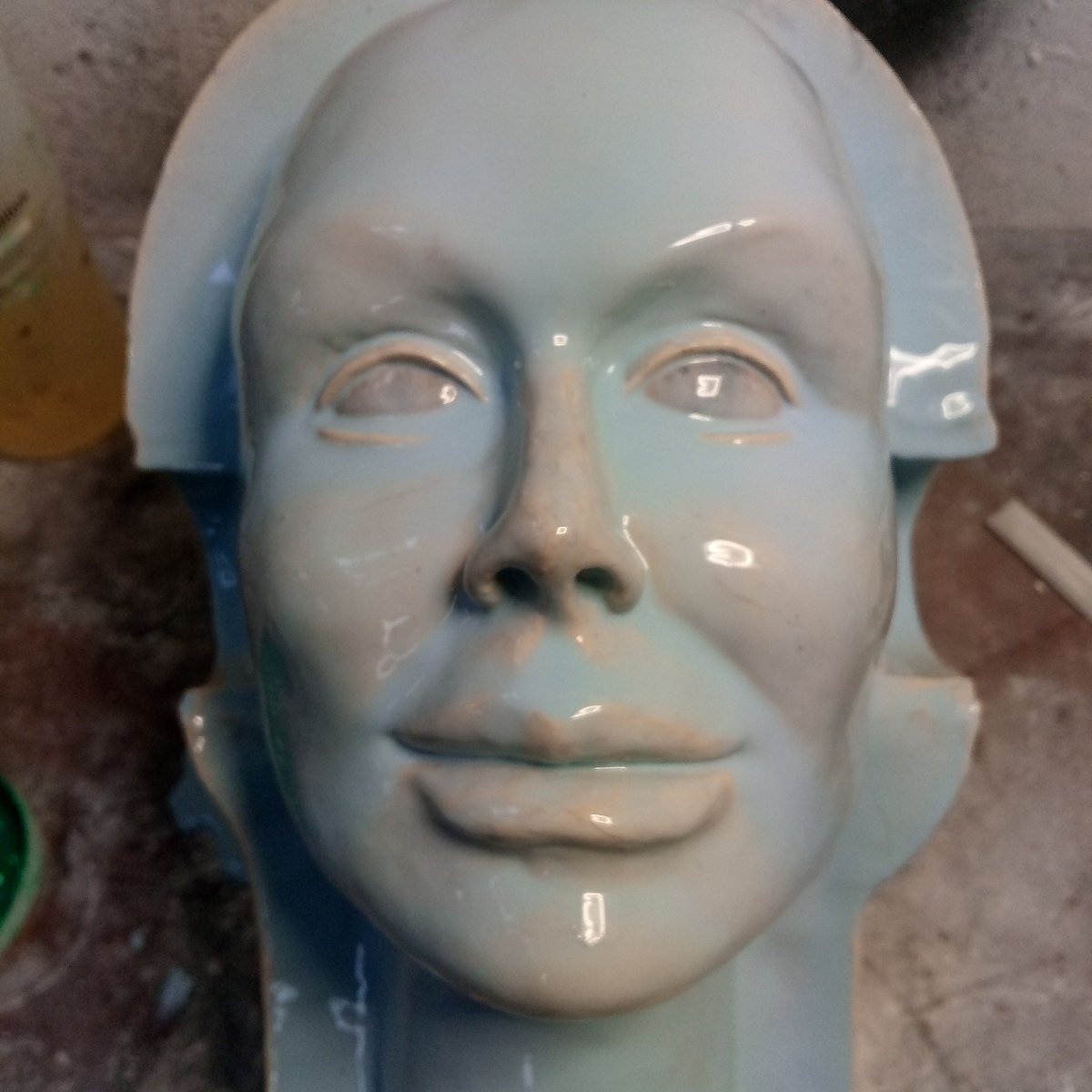 PeterPullon's tweet image. Mould making today #sculpture #puppets #art #workinginclay