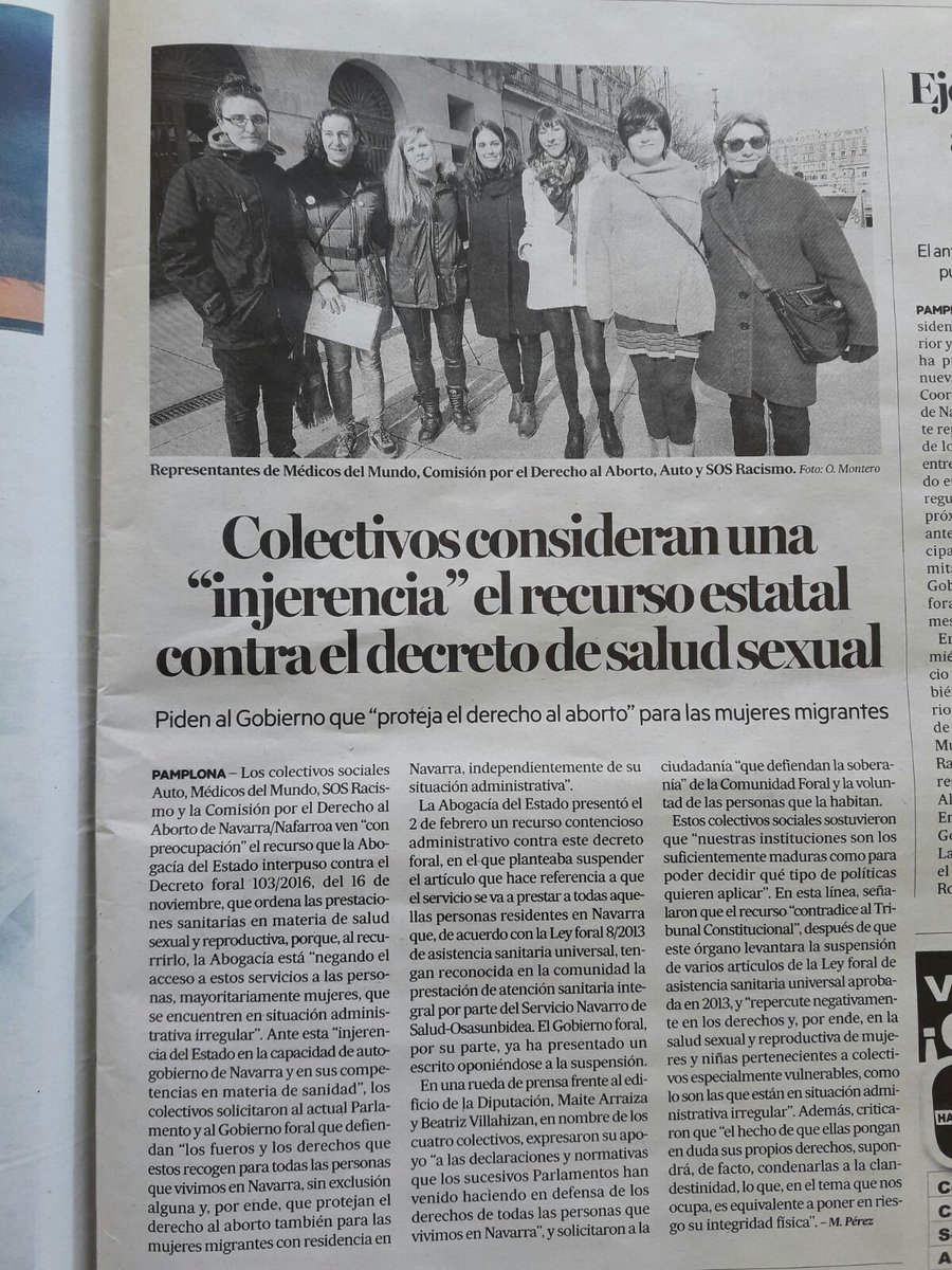 La noticia sobre la rueda de prensa de ayer en el .<a href="/NoticiasNavarra/">Diario de Noticias</a> #soberanía