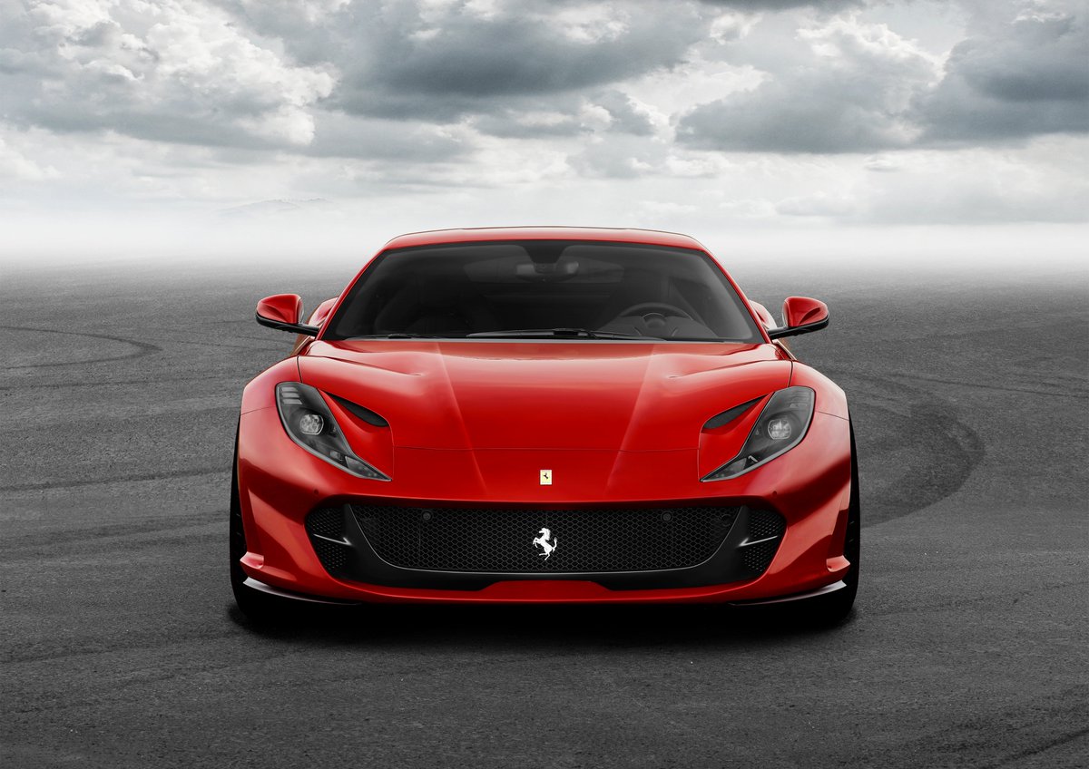 DriversRepublic's tweet photo. New Ferrari 812 Superfast weighs around the same as a BMW M2.. but with more than 'twice' the power.  #Superfast https://t.co/88hlFKy40x