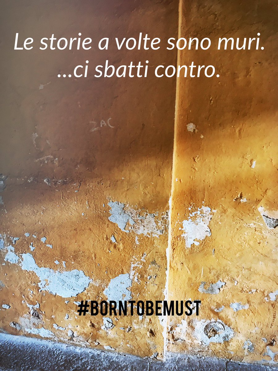 MUSTPV's tweet photo. Le storie sono muri. Ci sbatti contro. @storyfactor @Simonatova https://t.co/Tg2cleLLCI