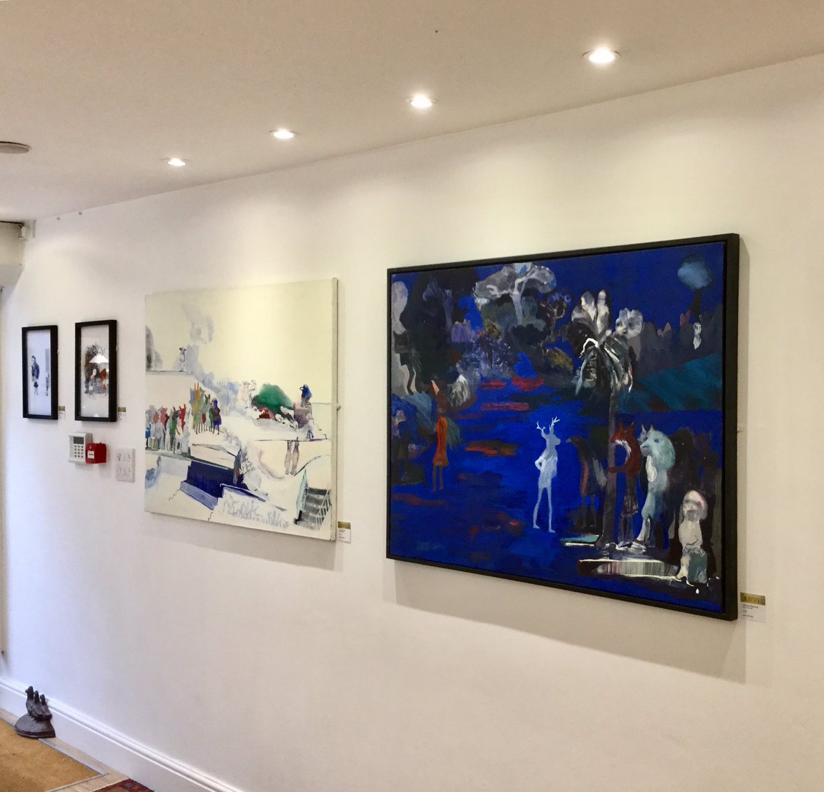 JackieBerridge's tweet photo. Pleased to be showing paintings and drawings at The Anvil, Sadler Gate. Thanks @Kerripratt and April x https://t.co/uBY4U64pi4